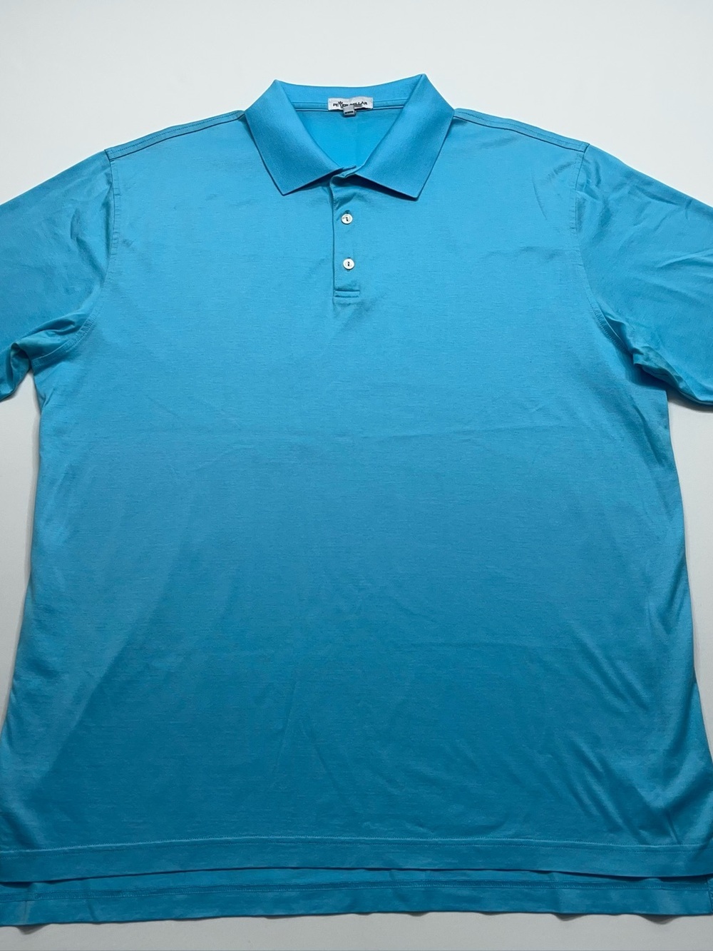 Peter Millar Golf Polo Shirt Mens Size XL Blue Cotton Style MS19K01
